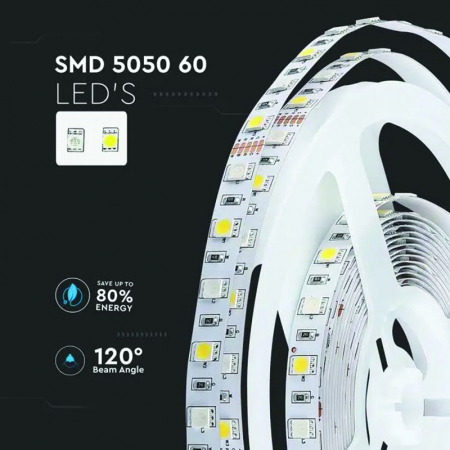 Banda led smd5050 60led/m rgb + alb cald ip20 5m V-tac [7]