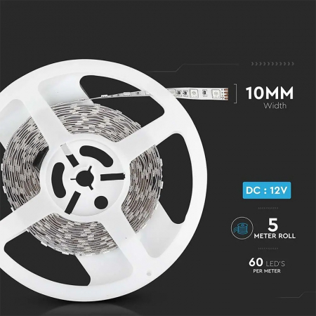 Banda led smd5050 60led/m rosu ip20 5m V-tac [12]