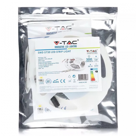 Banda led smd5730 120led/m 4500k ip20 5m V-tac [4]
