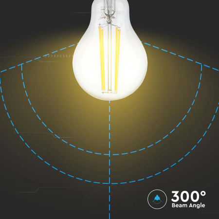 BEC A60 E27 FILAMENT LED 12W 3000K ALB CALD [5]