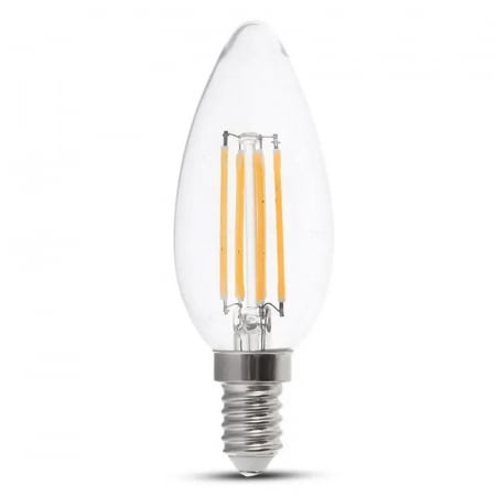 Bec E14 cu filament led 4W 3000K V-tac [1]