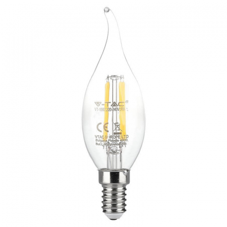 Bec e14 cu filament led 4w 3000k V-tac [1]