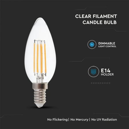 BEC E14 CU FILAMENT LED DIMABIL 4W 3000K [3]