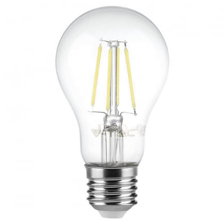 BEC E27 A60 CU FILAMENT LED 6W 4000K ALB NEUTRU [1]