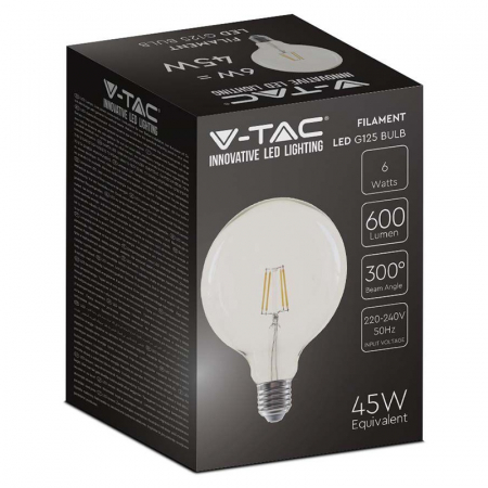 BEC E27 G125 CU FILAMENT LED 6W 3000K [2]