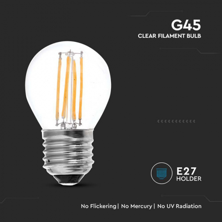 BEC E27 G45 CU FILAMENT LED 4W 3000K [4]