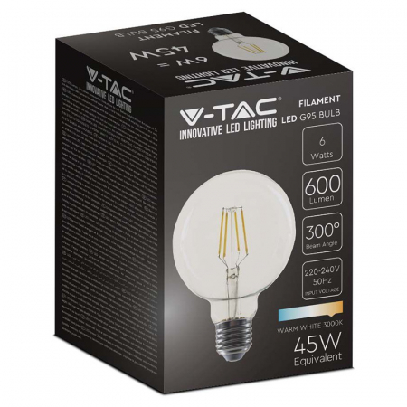 BEC E27 G95 CU FILAMENT LED 6W 2700K [2]