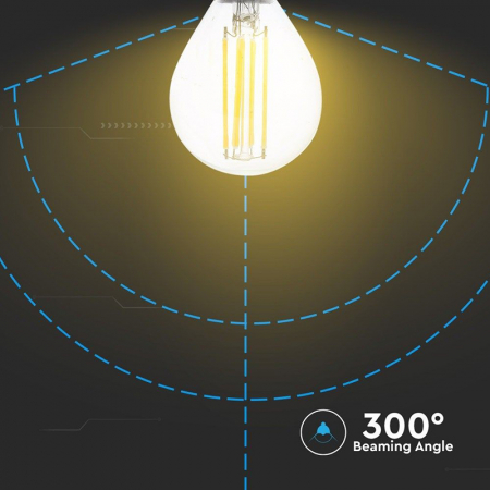 Bec filament led p45 e14 6w 130lm/watt 4000k alb neutru V-tac [4]