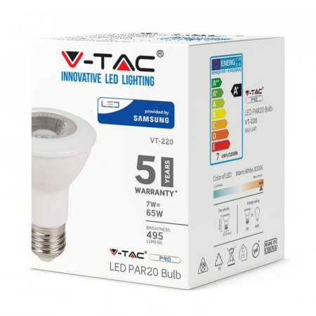 BEC LED 7W PAR20 E27 4000K ALB NEUTRU [4]