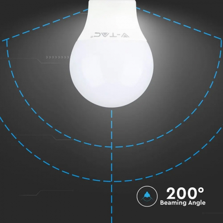 Bec led a60 e14 9w 4000k alb neutru, cip Samsung V-tac [6]