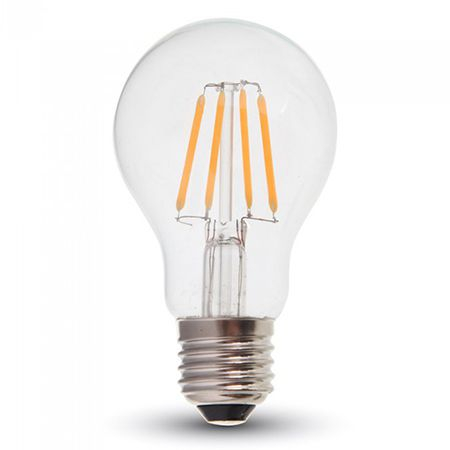 Becuri Led Cu Filament - BEC LED A60 E27 4W CU FILAMENT DIMABIL 3000K ALB CALD