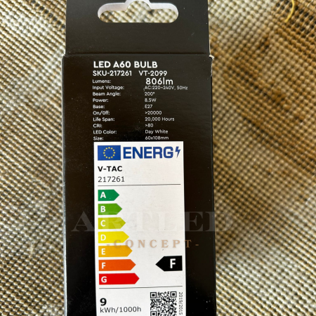 Bec LED A60 E27 8.5W 4000K ALB NEUTRU [1]
