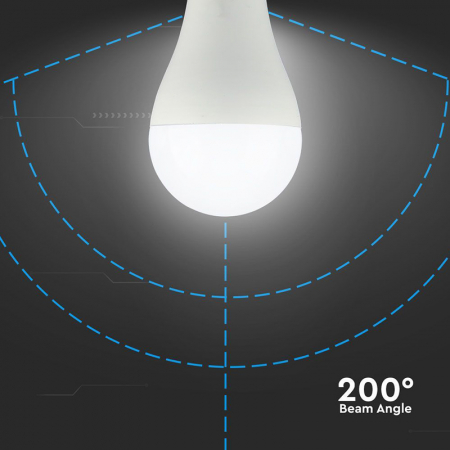 Bec LED A65 E27 15W 3000K ALB CALD [5]