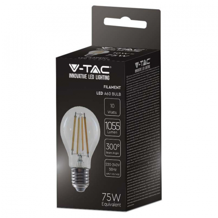 Bec led a67 e27 10w cu filament 6500k V-tac. [2]