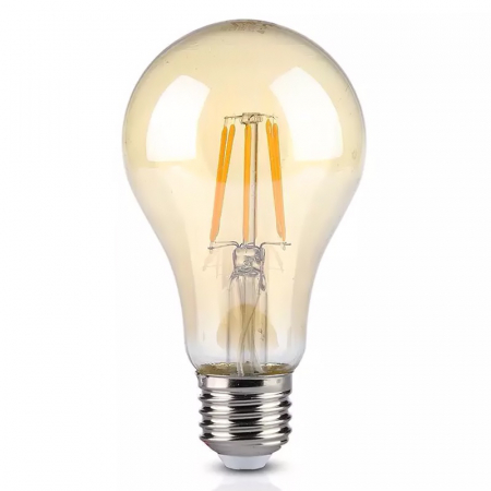 Bec led a67 e27 8w cu filament 2200k alb cald V-tac [1]