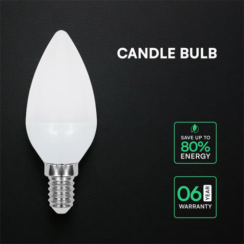 BEC LED E14 4.5W 3000K ALB CALD CIP CREE [6]