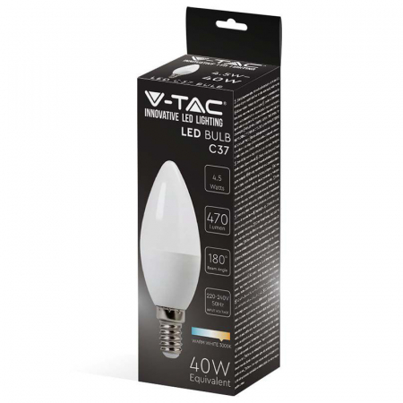 Bec led E14 4.5W 4500K ALB NEUTRU [3]