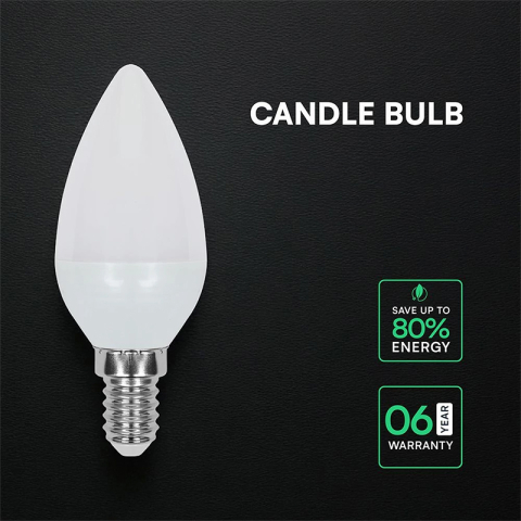 BEC LED E14 4.5W 4500K ALB NEUTRU CIP CREE [6]