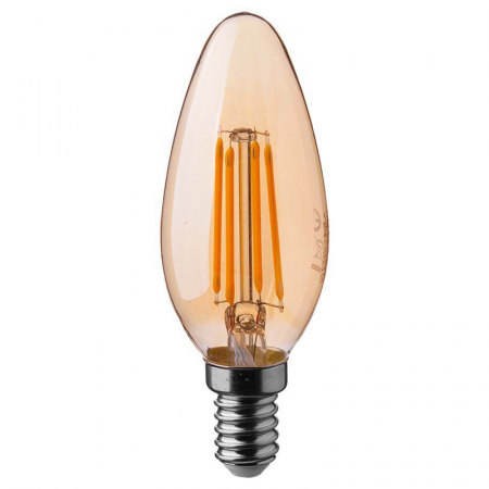BEC LED E14 4W CU FILAMENT 2200K ALB CALD [1]