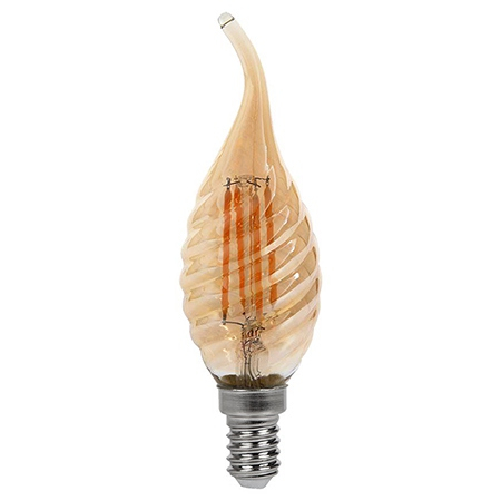 Becuri Led Cu Filament - Bec Led E14 4W CU FILAMENT 2200K ALB CALD