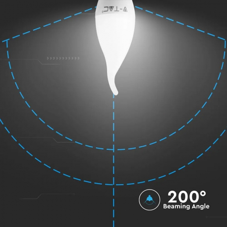 Bec led e14 5.5w 4000k alb neutru, cip Samsung V-tac [5]