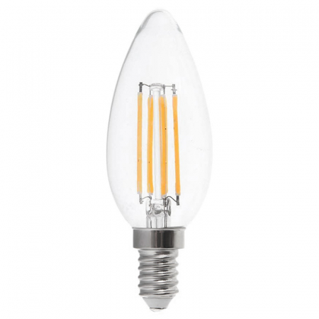 Bec Led E14 6W CU FILAMENT 4000K ALB NEUTRU [1]
