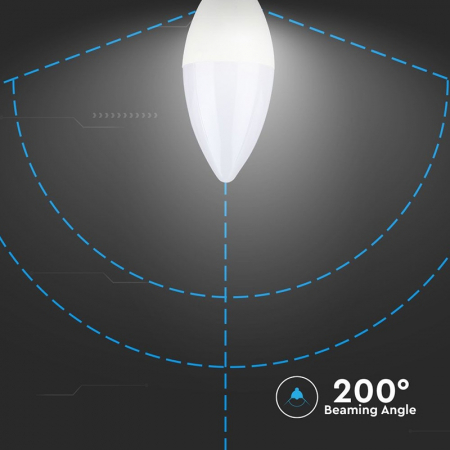 BEC LED E14 7W 3000K ALB CALD, CIP SAMSUNG [6]