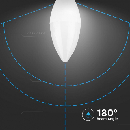 Bec Led E14 C37 4.5W 4000K ALB NEUTRU, CIP SAMSUNG [6]