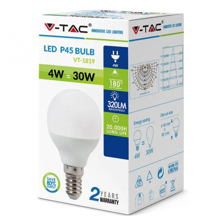 BEC LED E14 P45 3.7W 6500K ALB RECE [2]