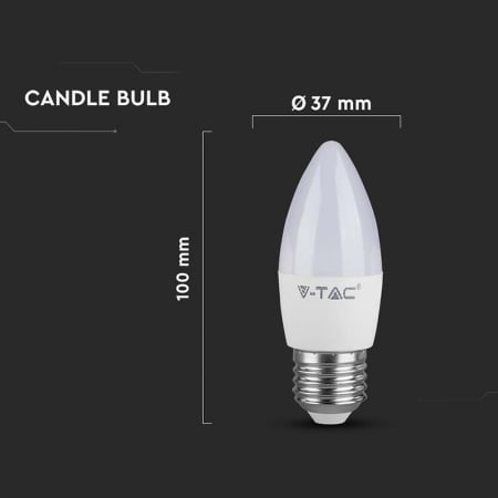 BEC LED E27 4.5W 3000K ALB CALD [3]