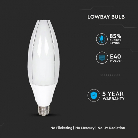BEC LED E40 60W 4000K ALB NEUTRU, CIP SAMSUNG [4]