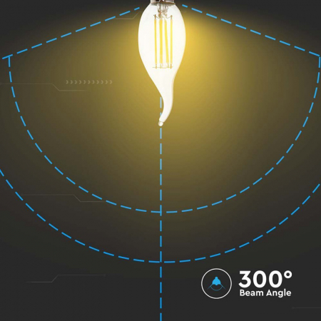 Bec led filament e14 4w 6500k V-tac [5]