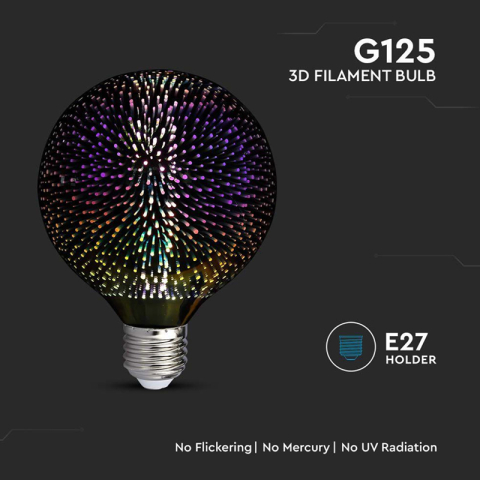 BEC LED G125 E27 3W CU FILAMENT 3000K ALB CALD MODEL 3D [4]