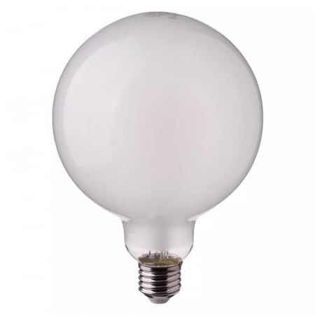 BEC LED G125 E27 7W CU FILAMENT 6400K ALB RECE STICLA MATA [1]