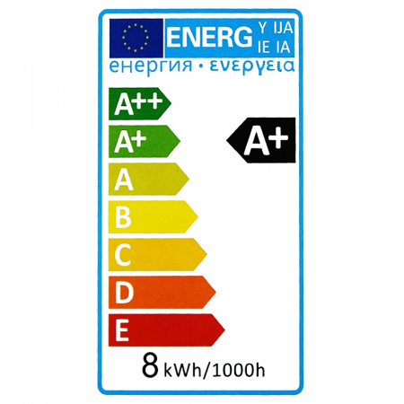 BEC LED G125 E27 REGLABIL 8W CU FILAMENT 2200K ALB CALD [1]