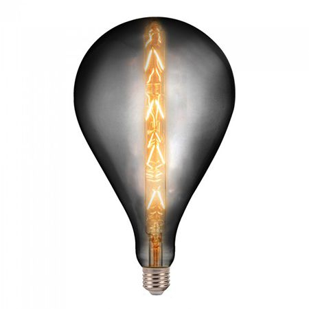 BECURI - BEC LED G165 E27 8W CU FILAMENT 2200K ALB CALD MODEL SMOKY