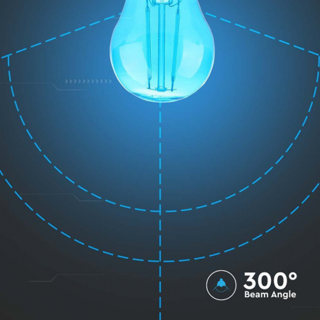Bec led g45 e27 2w cu filament lumina albastra V-tac [5]