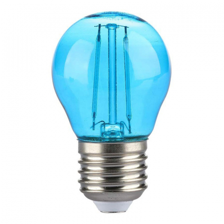 Bec led g45 e27 2w cu filament lumina albastra V-tac [1]