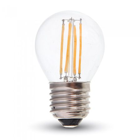 Becuri Led Cu Filament - Bec led g45 e27 4w cu filament 4000k alb neutru V-tac