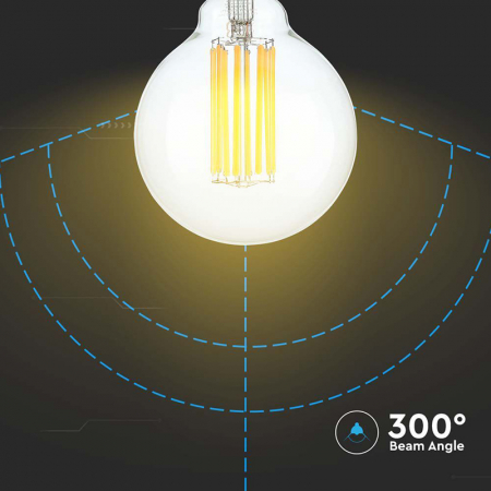 Bec led g95 e27 18w 3000k alb cald V-tac [5]