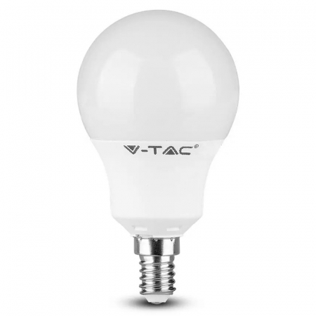 Bec led p45 e14 5.5w cri95+ 2700k alb cald V-tac [1]