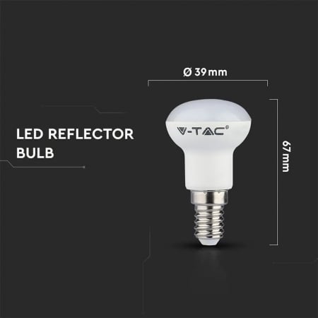 Bec led r39 e14 3w 3000k alb cald, cip Samsung V-tac [5]