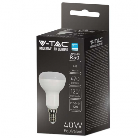 Bec Led R50 E14 4.8W 3000K ALB CALD, CIP SAMSUNG [3]