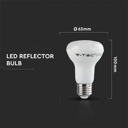Bec led r63 e27 8.5w 4000k alb neutru, cip samsung V-Tac [4]