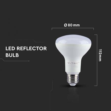 BEC LED R80 E27 10W 4000K ALB NETRU, CIP SAMSUNG [4]