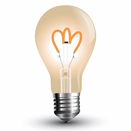 BECURI - Bec led st64 e27 3w cu filament 2200k alb cald model vintage V-tac