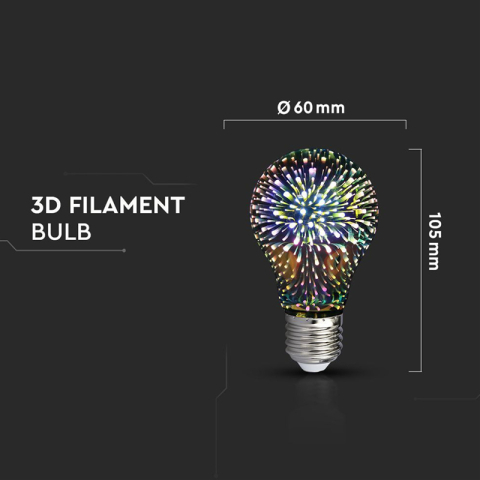 BEC LED ST64 E27 3W CU FILAMENT 3000K ALB CALD MODEL 3D [3]