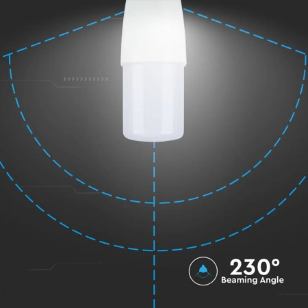 Bec led t37 e14 8w 4000k alb neutru V-tac [7]