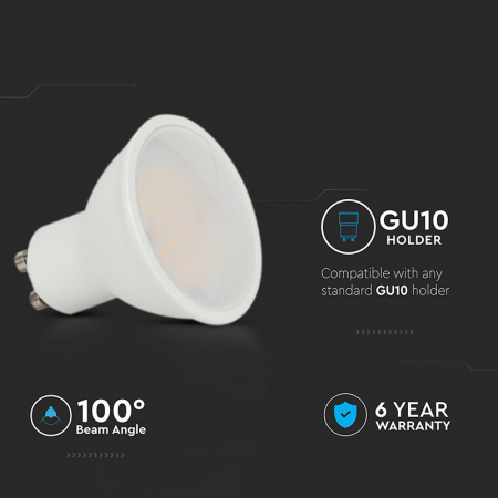 BEC SPOT LED GU10 10W 4000K ALB NEUTRU, CIP CREE [5]