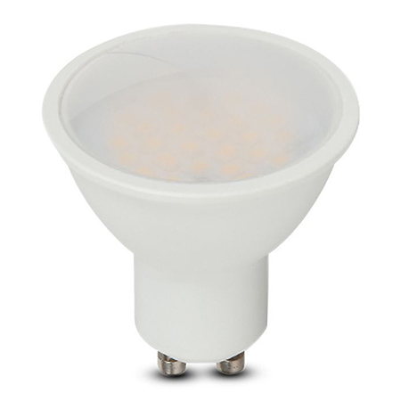 Solutii iluminat LED - Bec spot LED GU10, 4.5W, 3000K, alb cald, cip Samsung, V-TAC, SKU-21201